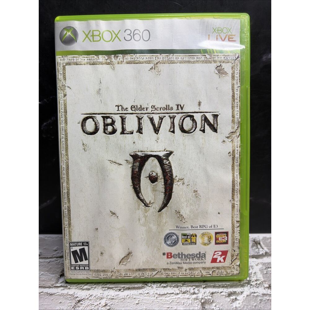 The Elder Scrolls IV: Oblivion Xbox 360 Complete -Man/Map/Reg Card T&W